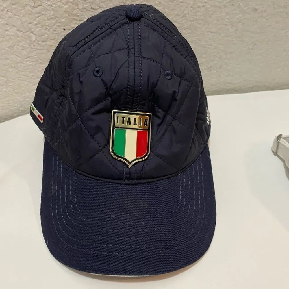Men’s Italia quilted Baseball Cap one size essential caps